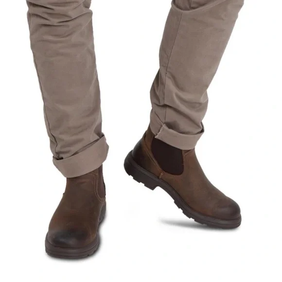 UGG Mens Biltmore Chelsea Boots Brown Leather Sz 10